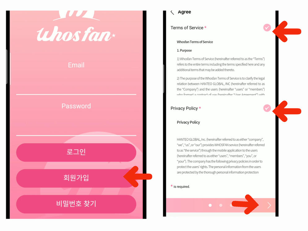 (9) Click the 2nd button. (10) Click all checkboxes and press the arrow icon on the lower right corner of the page.